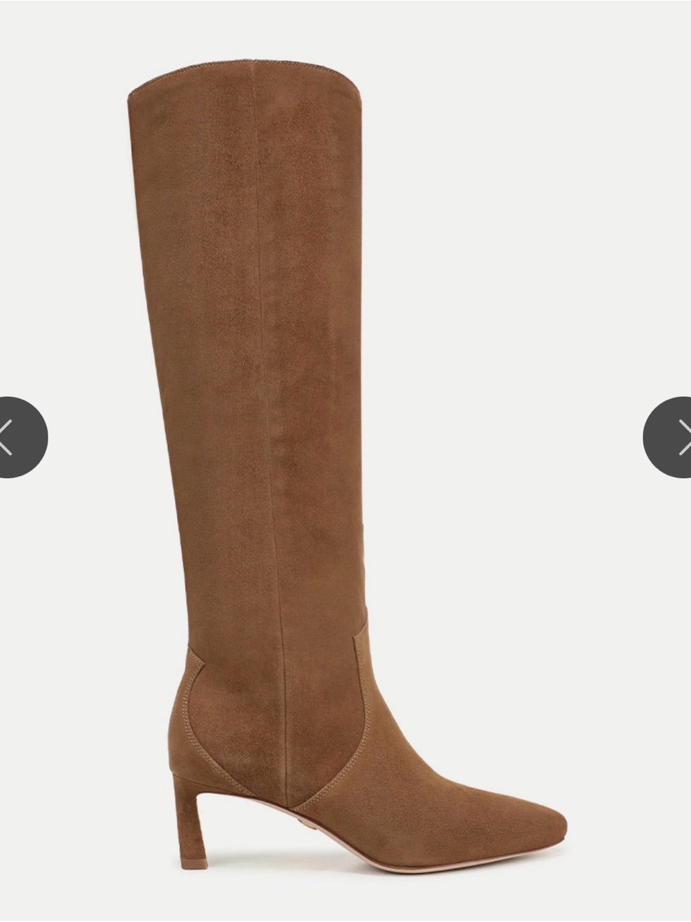Veronica Beard Tall Suede Over-the-Knee Boots in Chestnut Brown